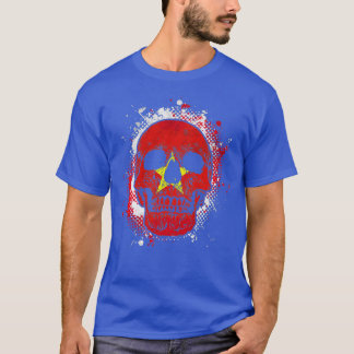 Vietnamese Flag Skull T-Shirt