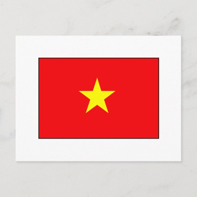 Vietnamese Flag T-shirts and Gifts Postcard (Front)