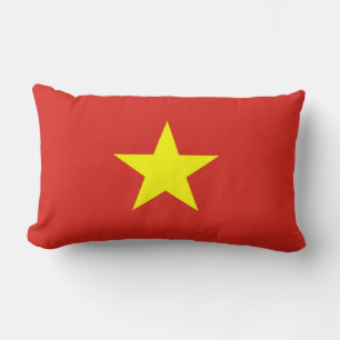Vietnamese Flag (Vietnam) Lumbar Pillow
