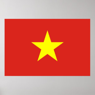 Vietnamese Flag (Vietnam) Poster