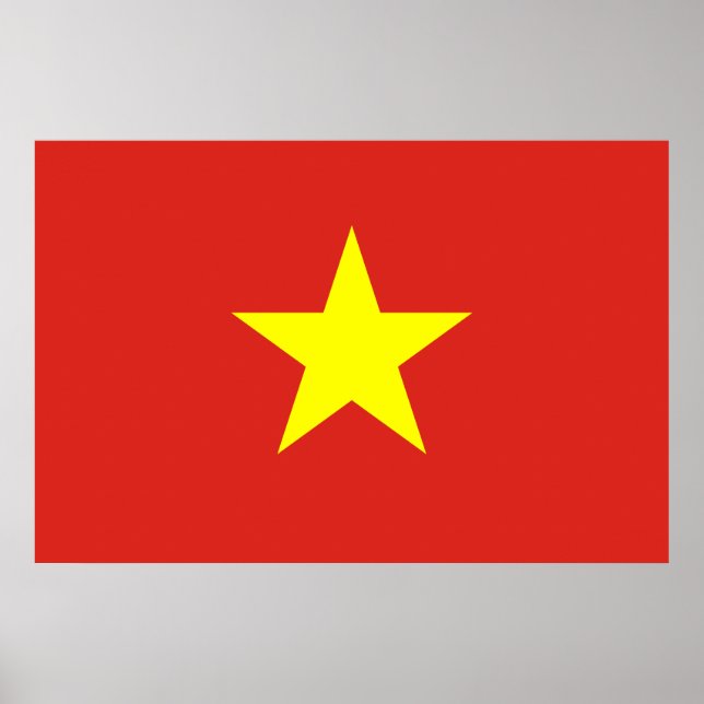 Vietnamese Flag (Vietnam) Poster (Front)