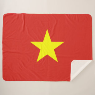 Vietnamese Flag (Vietnam) Sherpa Blanket