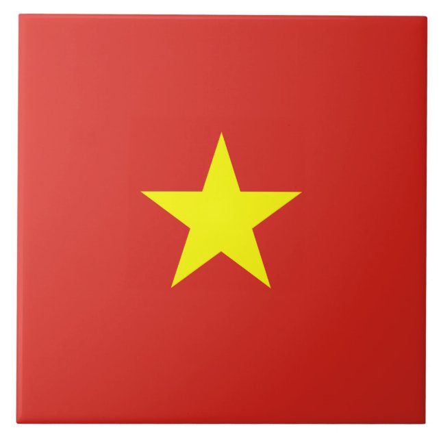 Vietnamese Flag (Vietnam) Tile (Front)
