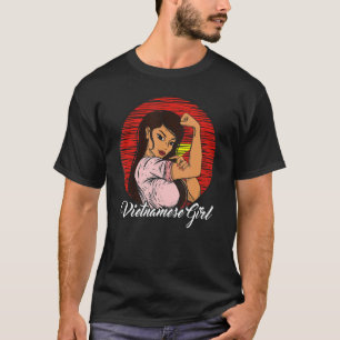 Vietnamese Flag Vietnam Vietnamese Girl T-Shirt