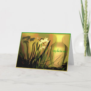 Vietnamese Happy New Year Paperwhites Holiday Card