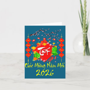 Vietnamese Lunar New Year 2026 Tet Viet Chuc Mung  Card
