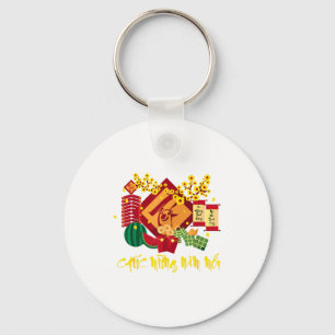 Vietnamese Lunar New Year 2026 Tet Viet Chuc Mung  Keychain
