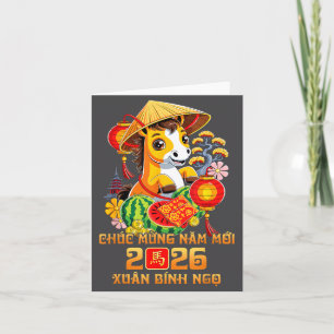 Vietnamese Lunar New Year Chuc Mung Nam Moi 2026 H Card