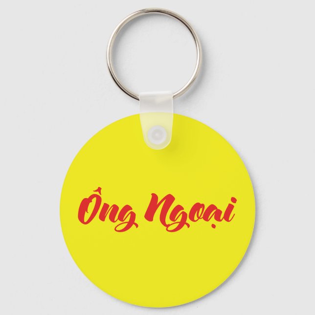 Vietnamese (Maternal) Grandfather - Ông Ngoại Keychain (Front)