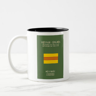 Vietnamese Passport - Flag of South Vietnam Two-Tone Coffee Mug