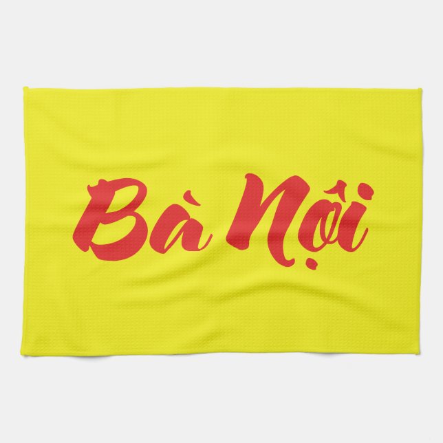 Vietnamese (Paternal) Grandmother - Bà Nội Kitchen Towel (Horizontal)