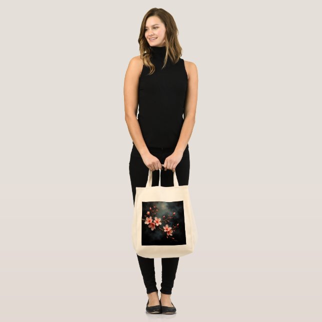 Vietnamese Peach Blossom Art Tote Bag (Front (Model))