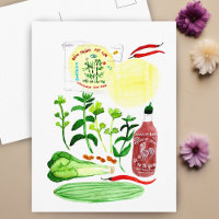Vietnamese Rice Paper Rolls Recipe Watercolor