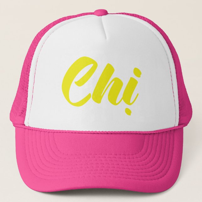 Vietnamese Sister - Chị ~ Tiếng Việt Language Trucker Hat (Front)