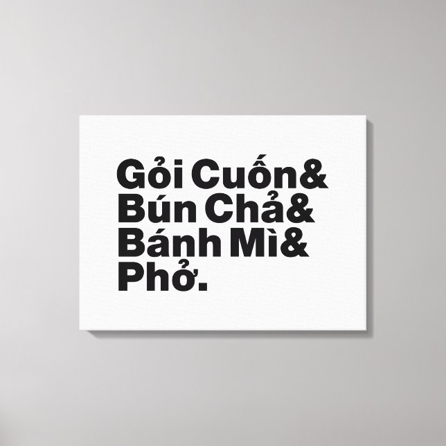 Vietnamese Street Food Canvas Print (Front)