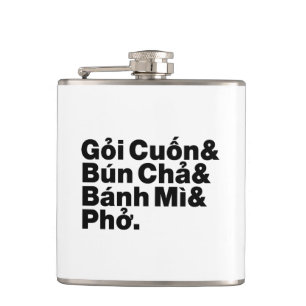 Vietnamese Street Food Hip Flask