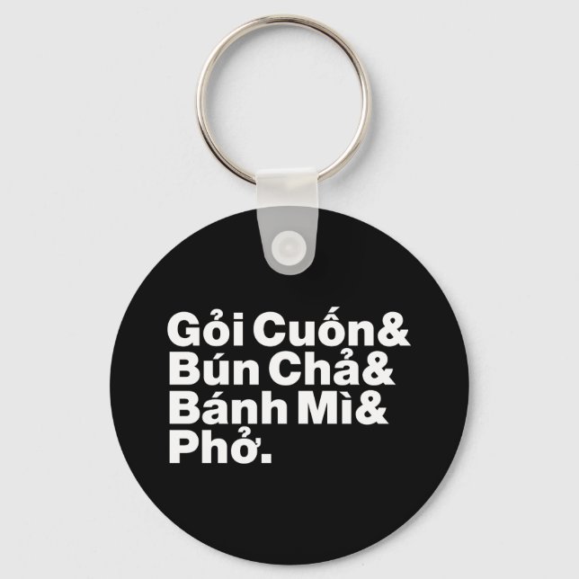 Vietnamese Street Food Keychain (Front)