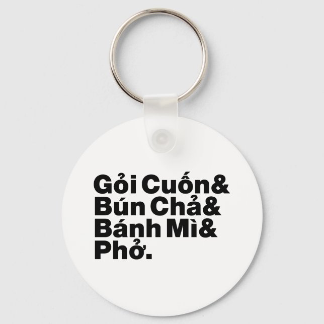 Vietnamese Street Food Keychain (Front)