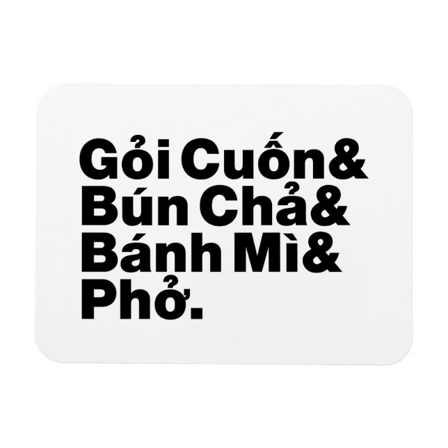 Vietnamese Street Food Magnet (Horizontal)