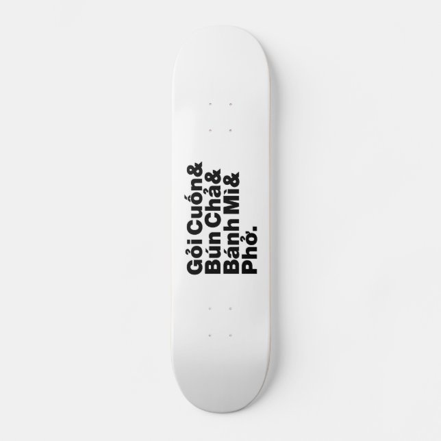 Vietnamese Street Food Skateboard (Front)