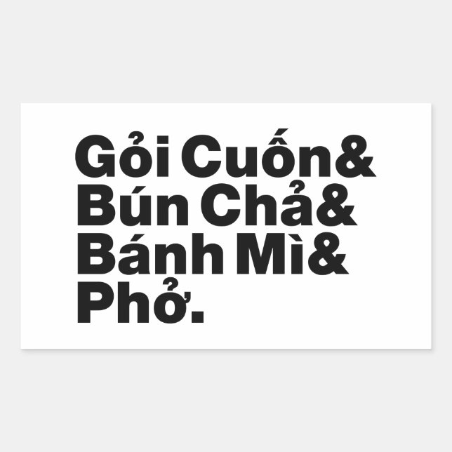 Vietnamese Street Food Sticker (Front)