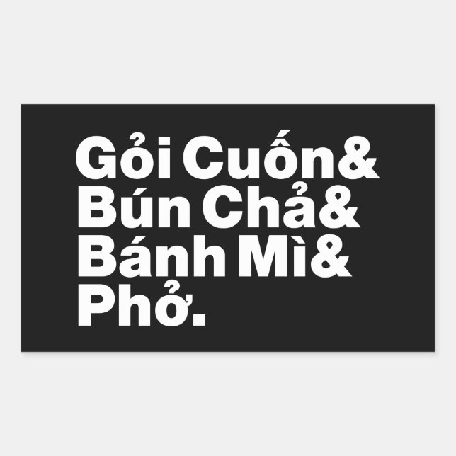 Vietnamese Street Food Sticker (Front)