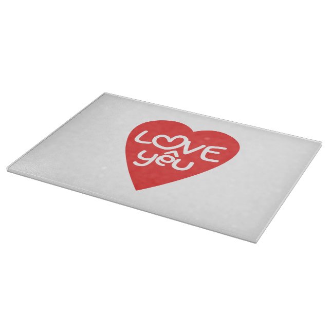 Vietnamese Valentine ♥ Love Yêu ♥ Asian Wordplay Cutting Board (Corner)
