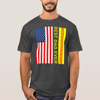 Vietnamese VNCH Flag Viet Nam Cong Hoa Best Dad T-Shirt