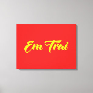 Vietnamese (Young) Brother - Em Trai ~ Tiếng Việt Canvas Print