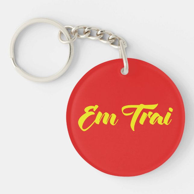 Vietnamese (Young) Brother - Em Trai ~ Tiếng Việt Keychain (Front)