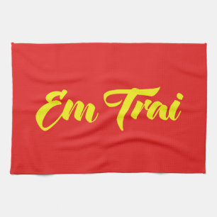 Vietnamese (Young) Brother - Em Trai ~ Tiếng Việt Kitchen Towel