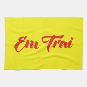 Vietnamese (Young) Brother - Em Trai ~ Tiếng Việt Kitchen Towel