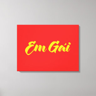 Vietnamese (Young) Sister - Em Gái ~ Tiếng Việt Canvas Print