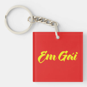 Vietnamese (Young) Sister - Em Gái ~ Tiếng Việt Keychain