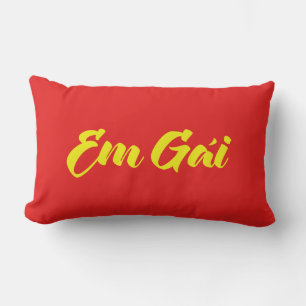 Vietnamese (Young) Sister - Em Gái ~ Tiếng Việt Lumbar Pillow