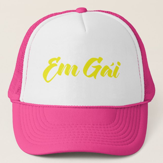 Vietnamese (Young) Sister - Em Gái ~ Tiếng Việt Trucker Hat (Front)