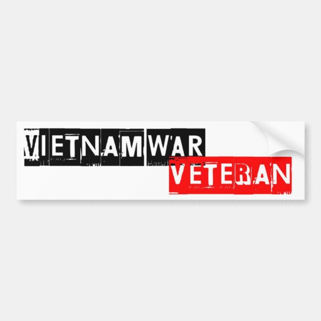 vietnamwar Veteran Bumper Sticker (Front)