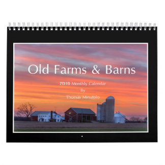 Vieux calendrier de fermes et de granges 2016 par