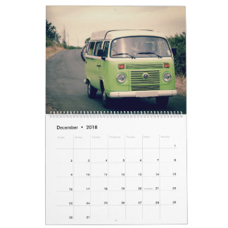 Vieux calendrier de voiture
