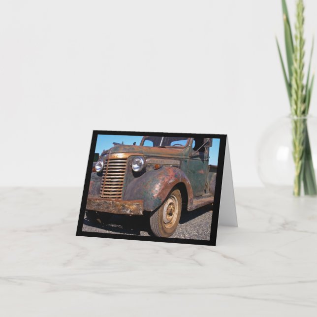 Vieux camion de Chevy - carte (Devant)