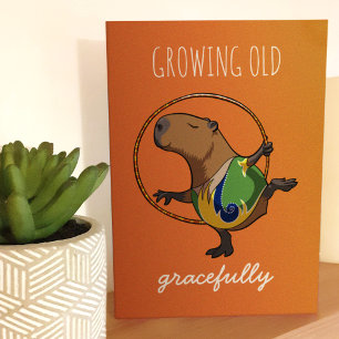 Vieux Caricature Gracly Capybara Gymnast