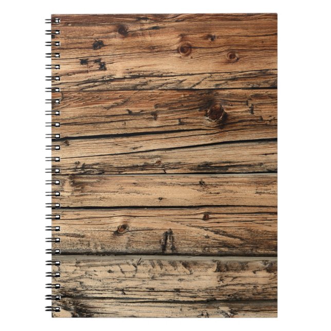 Vieux carnet d'arrière - plan de texture en bois (Devant)