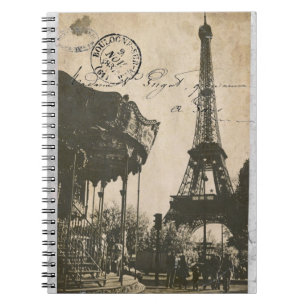 vieux carnet de carte postale de Paris