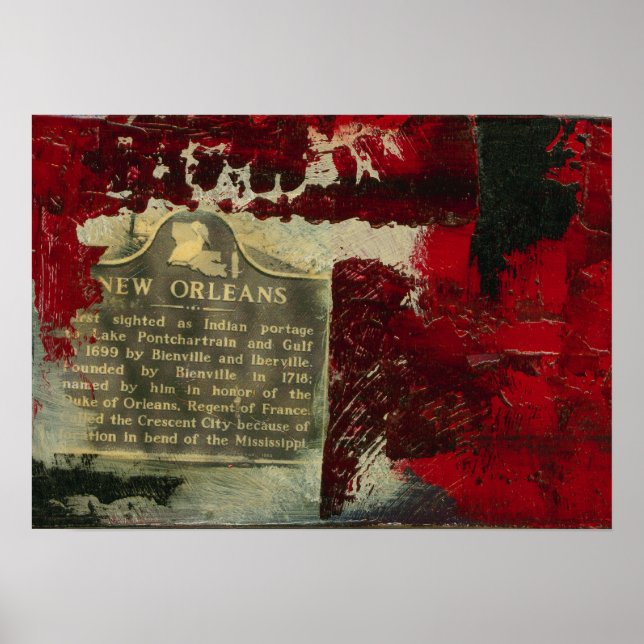 Vieux Carré Red 1 Poster (Front)