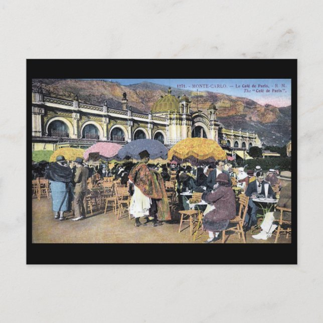Vieux Carte postale - Café de Paris, Monte Carlo (Devant)