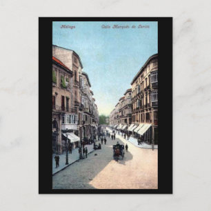 Vieux Carte Postale - Malaga, Espagne.