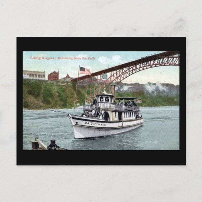Vieux carte postale - Niagara Falls, Maid of the M (Devant)