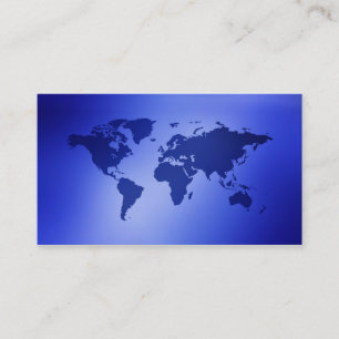 Vieux cartes de visite de carte de globe