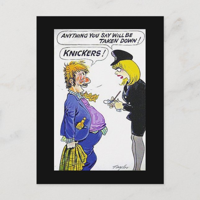 Vieux Cartes Postales Comiques - Knickers ! (Devant)