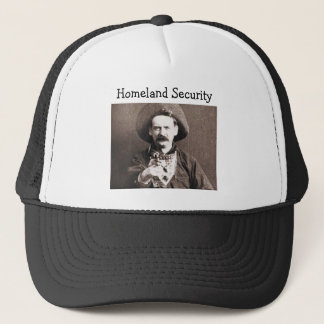Vieux casquette occidental de sécurité de patrie